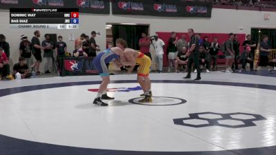 72F kg Champ. Round 2 - Dominic Way, Olympia Wrestling Club vs Bas Diaz, Jackrabbit Wrestling Club