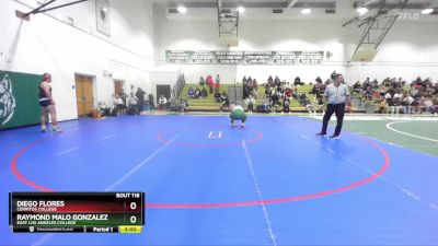 285 lbs Cons. Round 2 - Raymond Malo Gonzalez, East Los Angeles College vs Diego Flores, Cerritos College