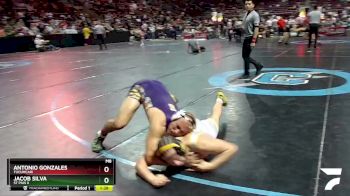 4A 172 lbs Quarterfinal - Antonio Gonzales, Tucumcari vs Jacob Silva, St Pius X