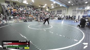 115 lbs Quarterfinal - Rori Rapan, La Quinta vs Kherington Mendes, Mayfair