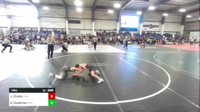 74 lbs Consi Of 4 - James Clukey, Stampede WC vs Grant Goodman, Payson WC