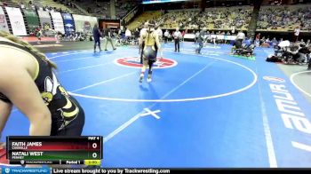 130 Class 1 lbs Champ. Round 1 - Faith James, Cassville vs Natali West, Penney