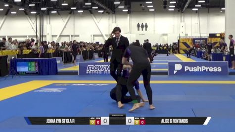 ALICE C FONTANOS vs JENNA LYN ST CLAIR 2025 World IBJJF Jiu-Jitsu No-Gi Championship