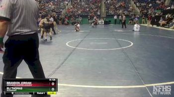 1A 126 lbs Quarterfinal - Brandon Jordan, Uwharrie Charter Academy vs Eli Thomas, Alleghany