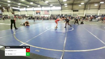 150 lbs Quarterfinal - Brody LeSueur, WAR Wrestling Club vs Makeen Shafer, Torotech