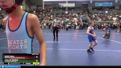 70 lbs Champ. Round 2 - Alex Hall, Greater Heights Wrestling-AAA vs Collin Riddle, The Best Wrestler