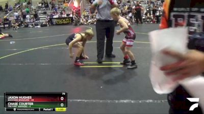 75 lbs Round 3 (6 Team) - Jaxon Hughes, Backyard Brawlers vs Chase Courter, The Fort Hammers