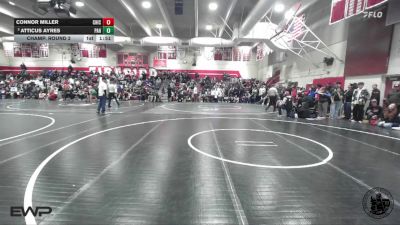 150 lbs Champ. Round 2 - Atticus Ayres, Palo Alto Hs vs Connor Miller, Chico