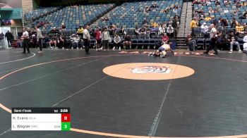 141 lbs Semifinal - KJ Evans, Oklahoma vs Logan Wagner, Marian