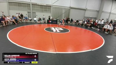 138 lbs Placement Matches (8 Team) - Nolan Ambrose, Minnesota Red vs Koye Grebel, North Dakota Blue