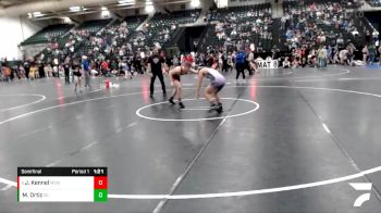 144 lbs Semifinal - Jace Kennel, Midwest Destroyers Wrestling vs Mario Ortiz, Sedgwick County