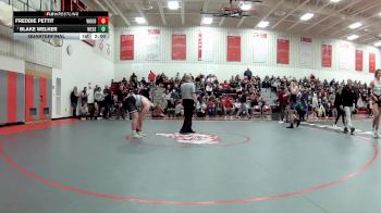 215 lbs Quarterfinal - Blake Welker, West Geauga vs Freddie Pettit, Woodridge