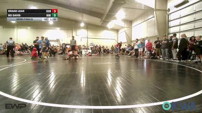 73 lbs Semifinal - Drake Lear, Fort Gibson Youth Wrestling vs Bo Davis, Honey Badgers Wrestling Club