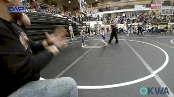 40 lbs Round Of 16 - Hutton McKenzie, Noble Takedown Club vs Braxton Shackelford, Lions Wrestling Academy