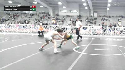 106 lbs Consi Of 16 #1 - Alex Spagnuolo, NJ vs Cayden Clark, VA