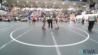 110 lbs Round Of 16 - Carson Rojas, Spiro Bulldog Wrestling vs JaMarcus Siemens, Team Tulsa Wrestling Club