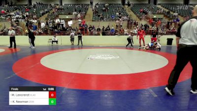 130 lbs Final - Miranda Lencrerot, Glasgow Wrestling Academy vs Kelson Newman, Grindhouse Wrestling