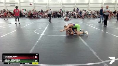 113 lbs Round 7 (8 Team) - Jake Halsted, All American vs Aidan Szewczyk, Combat Athletics Black