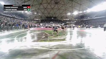 Boys 3A 138 lbs Cons. Round 3 - Barish Muradov, Kent Meridian vs Vincent Moore, Lincoln (Tacoma)