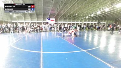 113 lbs Champ. Round 1 - Aiden Allen, Shootbox Wrestling Club vs Alex Orr, Charger Wrestling Club