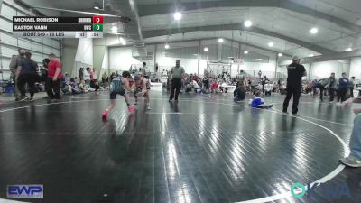 80 lbs 3rd Place - Michael Robison, Skiatook Youth Wrestling vs Easton Vann, Bartlesville Wrestling Club