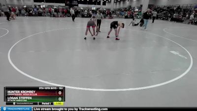 132 lbs Cons. Round 4 - Hunter Kromrey, CrassTrained: Weigh In Club vs Logan Steffen, RT Elite Wrestling