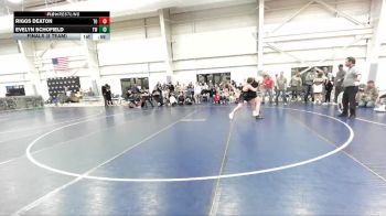135 lbs Finals (8 Team) - Evelyn Schofield, Wyoming Gold vs Riggs Deaton, Team Oregon