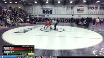 145 lbs 3rd Place Match - Jose Gatica, Toppenish vs Ruben Rios, Toppenish