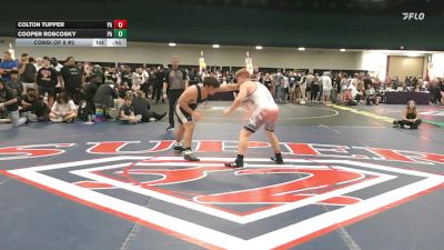 215 lbs Consi Of 8 #2 - Colton Tupper, PA vs Cooper Roscosky, PA