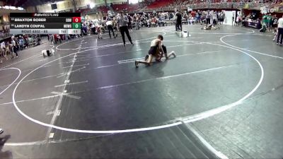 65 lbs Cons. Round 4 - Landyn Coufal, Midwest Destroyers Wrestling Club vs Braxton Borer, Double Dog Wrestling