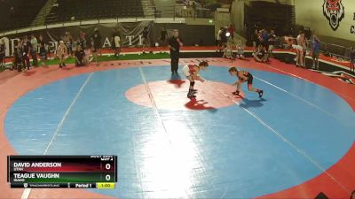 58 lbs Semifinal - Teague Vaughn, Idaho vs David Anderson, Utah