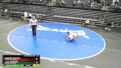 141 lbs Cons. Round 6 - Luke Edgmon, Davis High School vs Cooper Bolton, Jordan High School