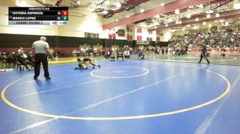 130 lbs Champ. Round 2 - Victoria Espinoza, Palm Desert vs Jessica Lopez, Eisenhower