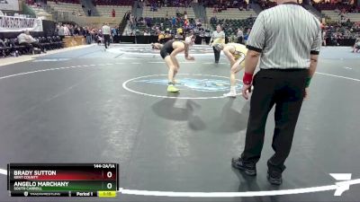 144-2A/1A Champ. Round 1 - Angelo Marchany, South Carroll vs Brady Sutton, Kent County