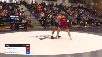 72 kg Semifinal - Jack Ervien, Jr., Viking Wrestling Club (IA) vs Noah Wachsmuth, New York Athletic Club