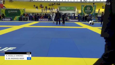 NIESSA NICOLLE XIMENES FARIAS vs CLÁUDIA DE ANDRADE RODRIGUES 2023 Brasileiro Jiu-Jitsu IBJJF