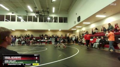 74 lbs Round 3 - Virgil Newberry, Cashmere Wrestling Club vs Keir Kelley, Whatcom Wrestling Academy