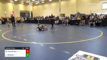 90 lbs Quarterfinal - Marco Hutcherson, Kiski Area vs Jayden Jimenez, St Anns