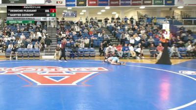 125 lbs Quarterfinal - Desmond Pleasant, Drexel vs Sawyer Ostroff, LIU