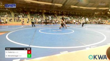 64 lbs Final - Hollis Federico, Muskogee Rougher Youth Wrestling vs Hayden Wenetshlager, Salina Wrestling Club