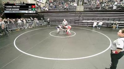 3A 155 lbs Cons. Round 2 - Danika Nielsen, Delta vs Kylee Dozhier, Carbon