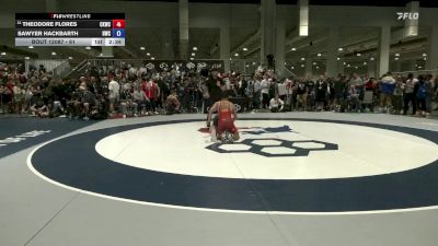61 lbs Champ. Round 1 - Theodore Flores, Cliff Keen Wrestling Club vs Sawyer Hackbarth, Husky Wrestling Club