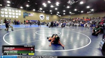 132 lbs Cons. Round 3 - Julian Solis, Calvary Chapel vs Aiden Martinez, St. Joseph (Santa Maria)