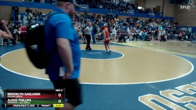 120lbs Champ. Round 1 - Alexis Phillips, Spanaway Lake (Girls) vs Brooklyn Gagliardi, Kalama (Girls)