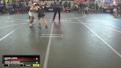 115 lbs Cons. Round 1 - Piper Davidson, Chesapeake Youth Wrestling vs Alton Lampe, OHTC