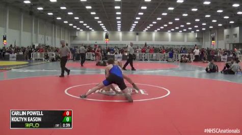 170 Consi of 8 #1 - Carlin Powell, GA vs Koltyn Eason, PA