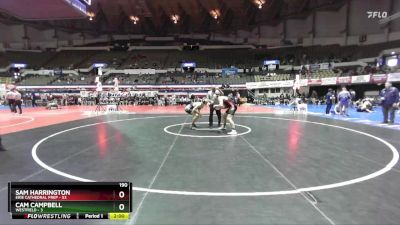 190 lbs Quarters & Wb (16 Team) - Sam Harrington, Erie Cathedral Prep vs Cam Campbell, Westfield