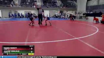 60 lbs Placement (4 Team) - Hunter Veralrud, Perham vs Maxen Merritt, Canby