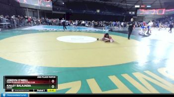 115 lbs 2nd Place Match - Jordyn O`Neill, Team Scorpion Wrestling Club vs Kailey Balajadia, NWWC