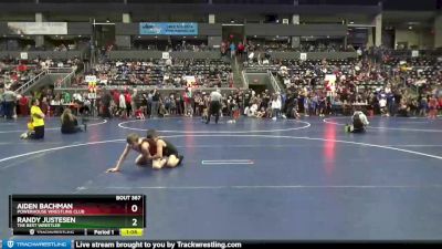 85 lbs Cons. Round 3 - Aiden Bachman, Powerhouse Wrestling Club vs Randy Justesen, The Best Wrestler